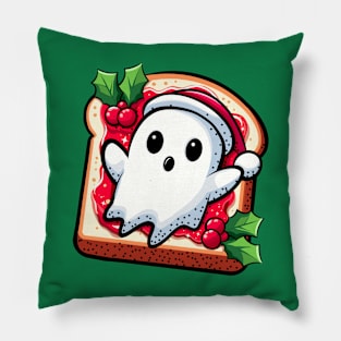 Christmas Ghost on Toast Pillow