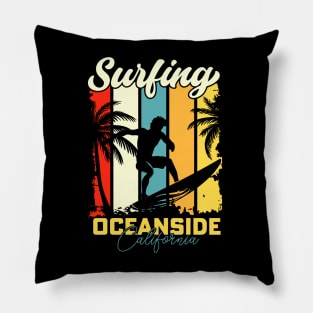 Surfing | Oceanside California Pillow