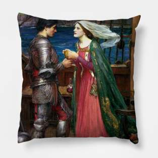 Tristan and Isolde by John William Waterhouse Pillow