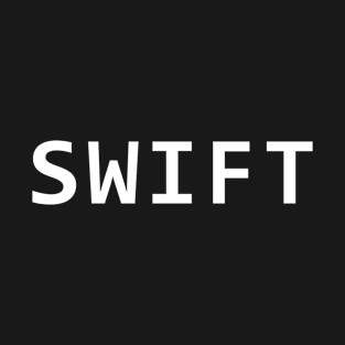 SWIFT programing language simple white logo T-Shirt