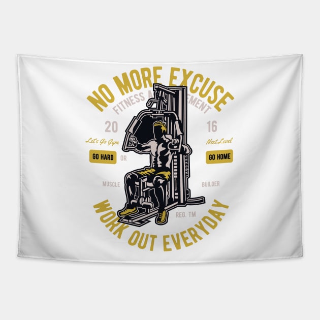 No More Excuses Tapestry by RaptureMerch