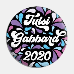 Tulsi Gabbard 2020 Multicolor Retro Paisley Pin