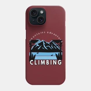 Mountain adventure climbing Phone Case