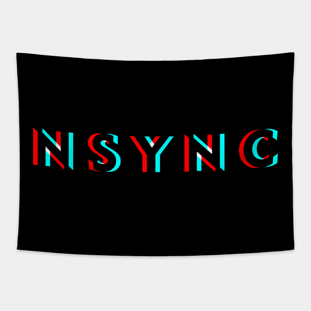 Nsync Horizon Glitch Tapestry by BELLASOUND