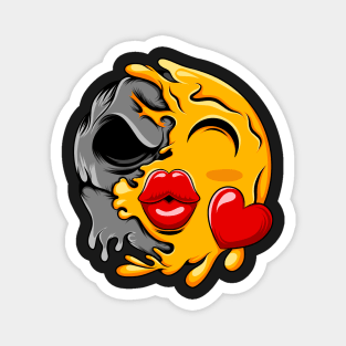 Kiss Zombie Emoji Magnet