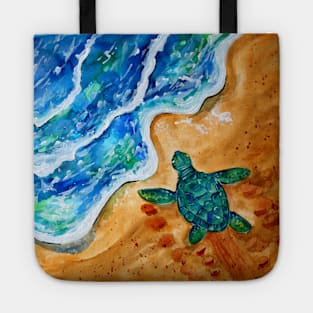 Baby Turtle at the Beach Tote