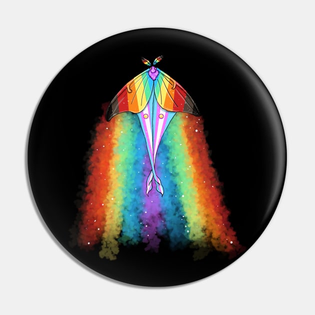 Pride Moth Pin by manicgremlin