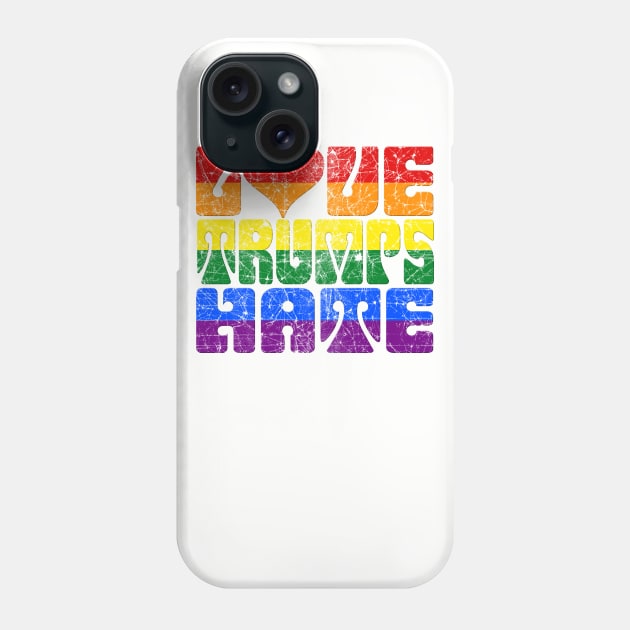 LOVE TRUMPS HATE GAY PRIDE DIVERSITY ANTI-TRUMP IMPEACH TRUMP Phone Case by TeeCreations