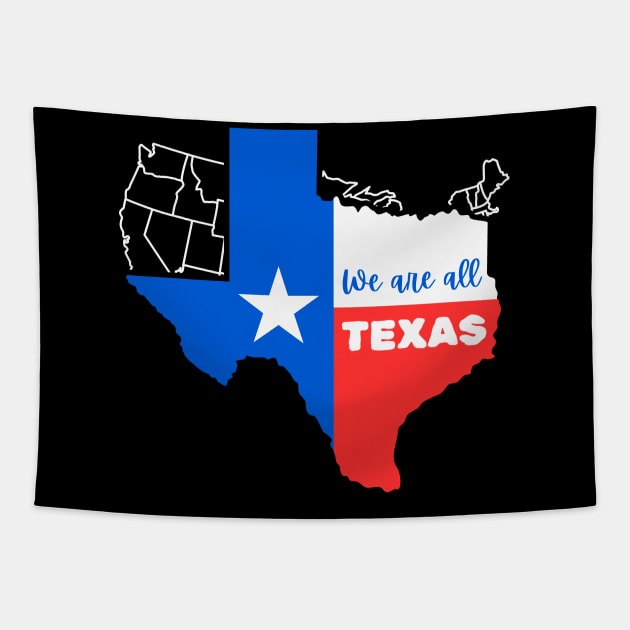 I Stand With Texas Tapestry by Etopix