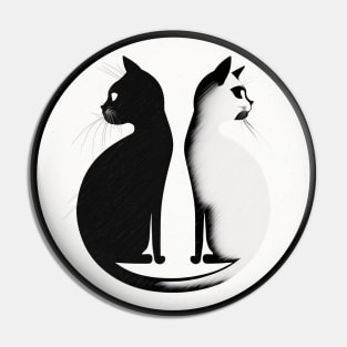 Black Cat, White Cat, Yin and Yang Pin