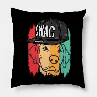 "Swaggin' Pup: All you need is love and a whole lot of swag! Pillow