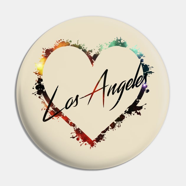 I Love Los Angeles Pin by StupidHead