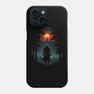 Sunset Monster Hunter III - Silhouette - Witcher Phone Case