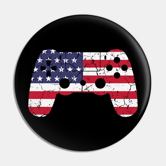 American Gamer Pin by Geoji 