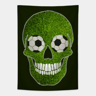 Soccer Skull Tapestry