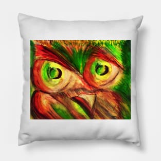 COLORED OWL Pillow