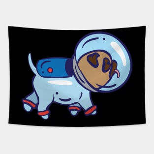 Dog in spacesuit Tapestry