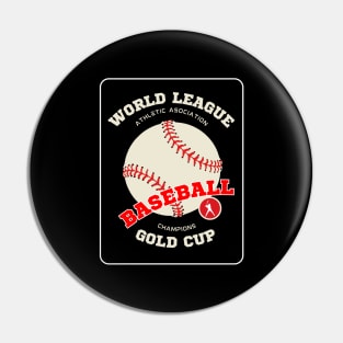 Cool Baseball love T-shirt Pin