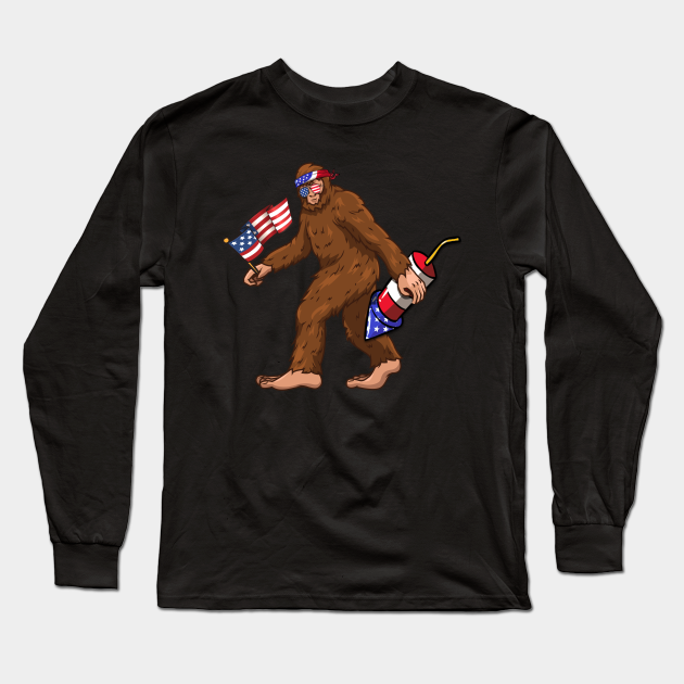 bigfoot 4th of july shirt