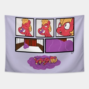 Big Macintosh tries a Grimace shake Tapestry