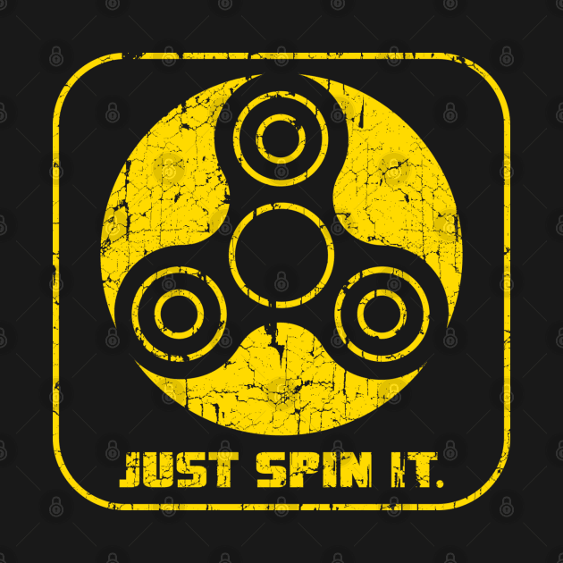 Fidget Spinner Just Spin It Cracked by CreativeWear