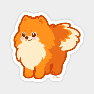 Kawaii Pomeranian Dog Magnet