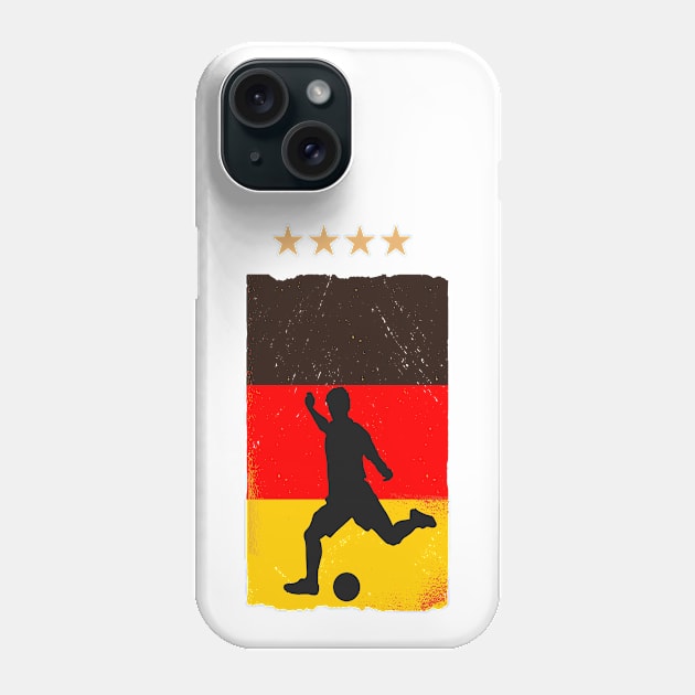 Germany Soccer Football Fan Shirt German Flag Phone Case by Sal71