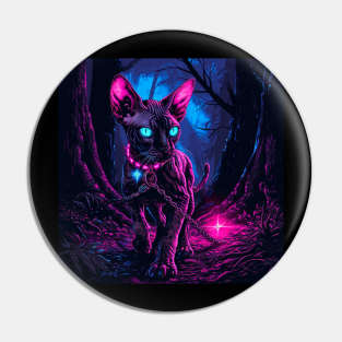 Sphynx In Forest Pin