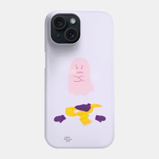 Brrr! Cold Ghost in the winter Phone Case