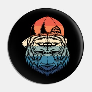 Vintage Badass Gorilla Pin