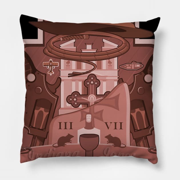 Tribute for Indiana Jones Pillow by vanderleiramalho