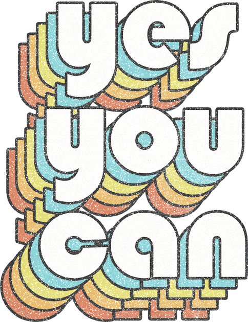 Yes You Can /// Positivity Design Kids T-Shirt by DankFutura