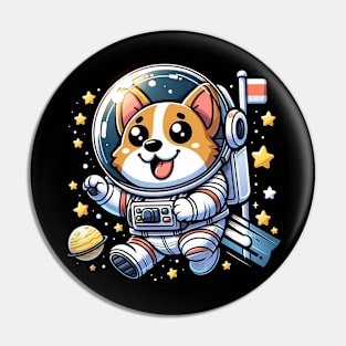 Space dog Pin