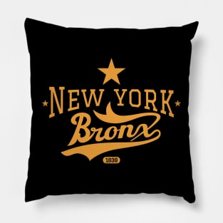 New York Bronx - New York Bronx Schriftzug - Bronx Logo Pillow