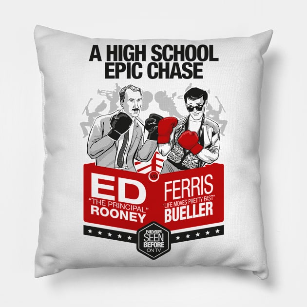 Ferris versus Rooney Pillow by Gustha Store