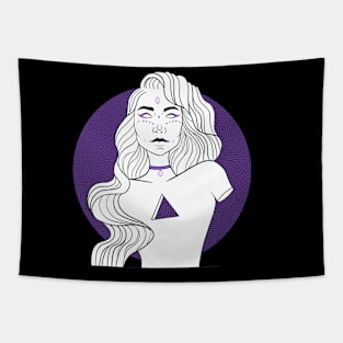 women purple Tapestry