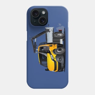 Cartoon Lkw Truck with Crane Phone Case