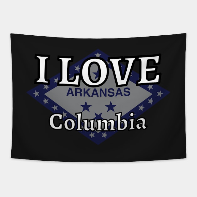 I LOVE Columbia | Arkensas County Tapestry by euror-design