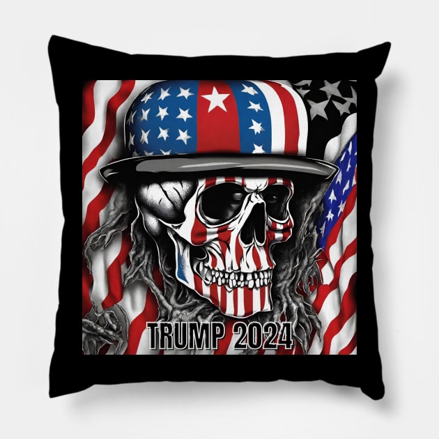 Trump 2024 Pillow by Klau