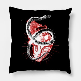 Snake Wrapped Heart Pillow