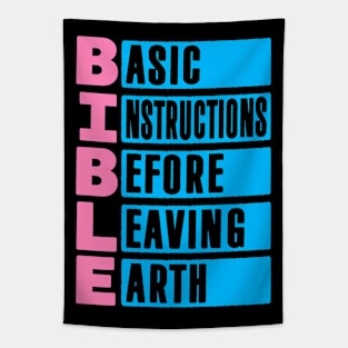 BIBLE Basic Instructions Before Leaving Earth Tapestry