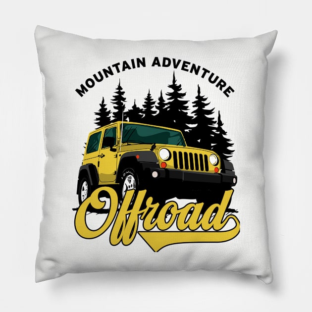 Jeep offroad! Pillow by SmartLegion