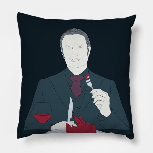 Hannibal Lecter Pillow by LiLian-Kaff