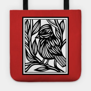 Black and White, Art Print, Illustration Bird, Wall Art, Art Print Birds, Bird Artwork,  Fine Art Drawings Tote