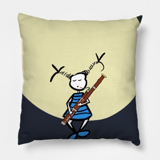 Bassoonist on the moon Pillow