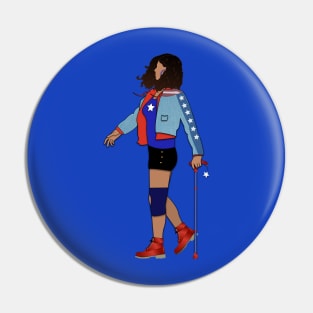 America Chavez With Cane Pin