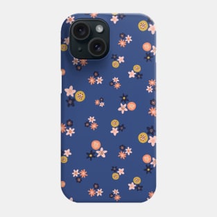 Scandinavian Florals Blue Phone Case