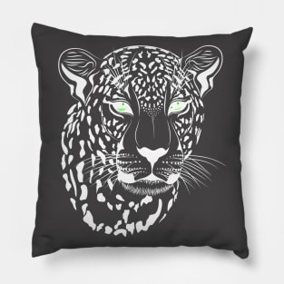 Funny T-Shirt Leopard Face Pillow