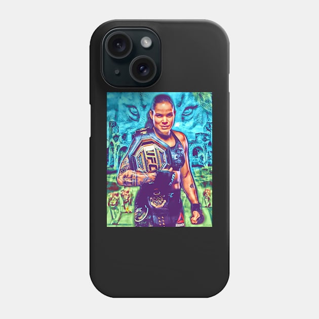 Amanda The Lioness Nunes Phone Case by SavageRootsMMA