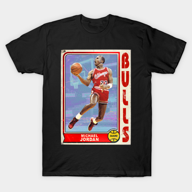 Retro Michael Jordan Trading Card - Michael Jordan - T-Shirt